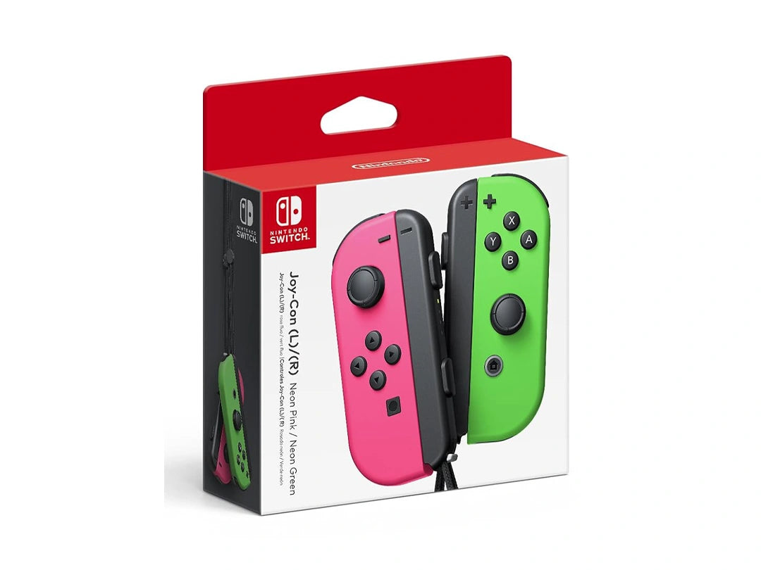 Nintendo Switch Joy-Con Neon Pink & Neon Green Controller in Qatar Nintendo Switch Joy-Con Neon Pink & Neon Green Controller in Qatar